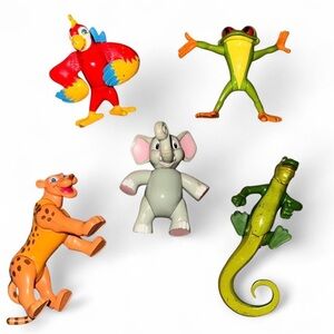Rainforest Cafe Restaurant Jungle Animals PVC Figures Toy Lot of 5